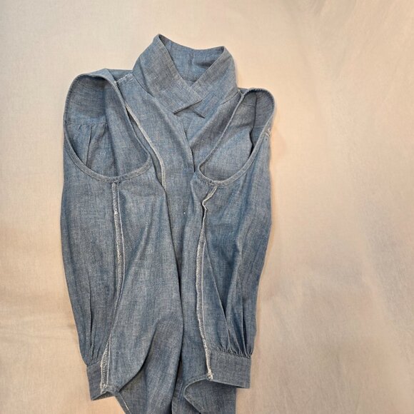 USA Vintage PUSSER'S WEST INDIES Y2K RARE Blue Sleeveless Cropped Top Size S. - Picture 10 of 16